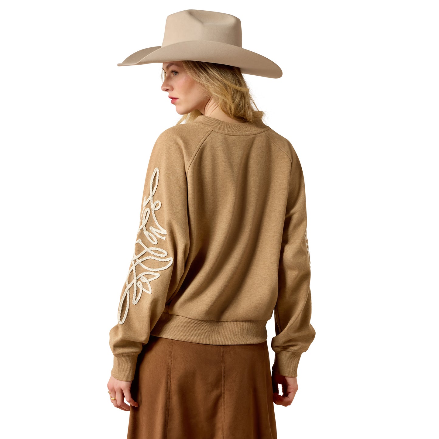 Ariat Ladies Khaki Heather Juliette Sweatshirt 10080602