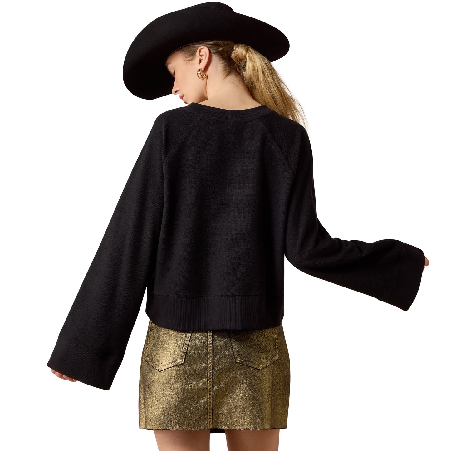 Ariat Ladies Black Steer Statement Sweatshirt 10080672
