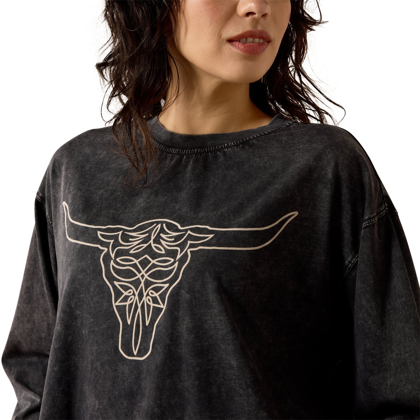 Ariat Ladies Black Steer Story T-Shirt 10080681