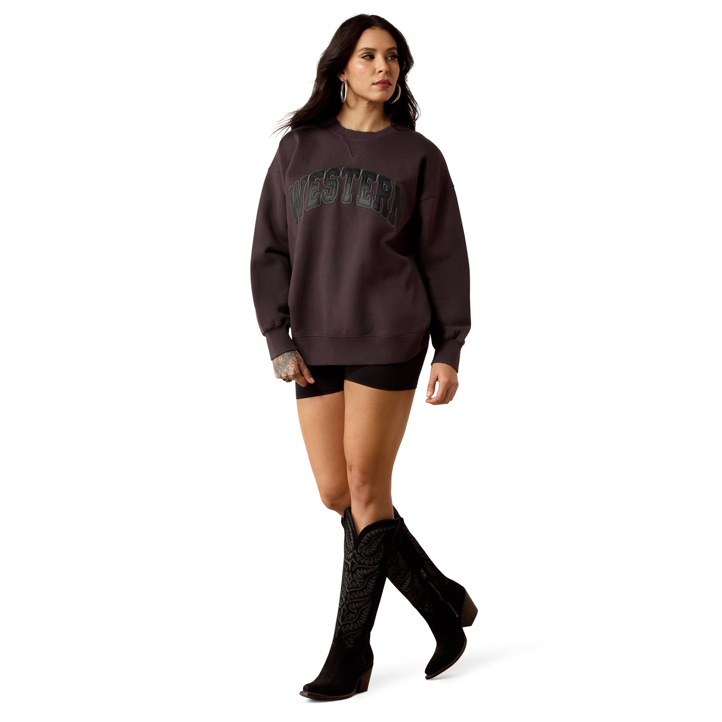 Ariat Ladies Oversize Carbon Copy Sweatshirt 10080734