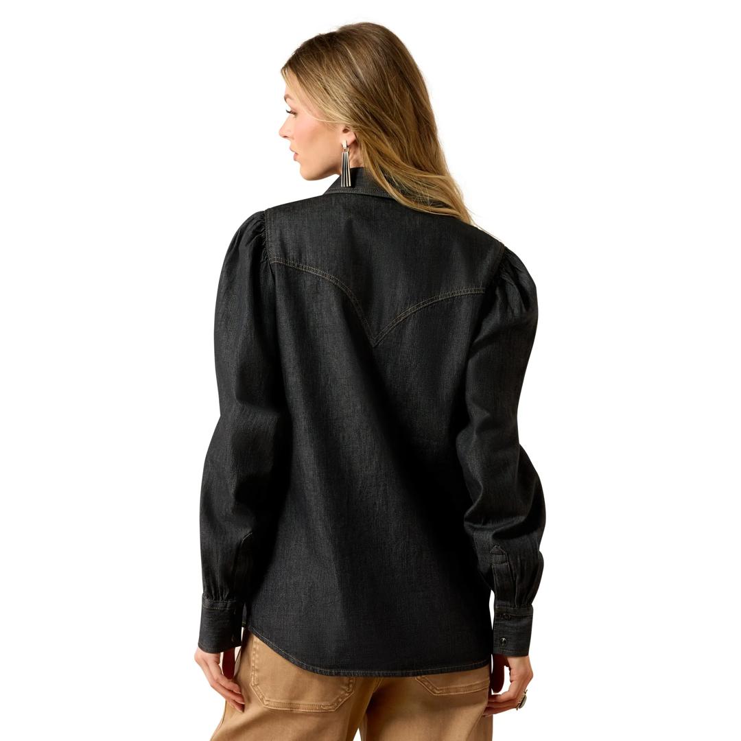 Ariat Ladies Black Tint Nina Western Button Down 10080865 back