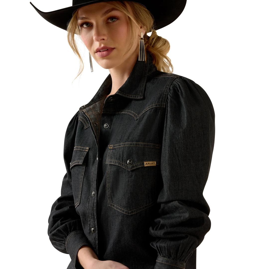 Ariat Ladies Black Tint Nina Western Button Down 10080865 detail01