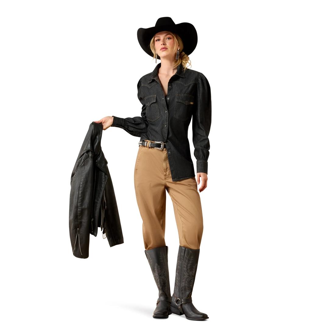 Ariat Ladies Black Tint Nina Western Button Down 10080865 full