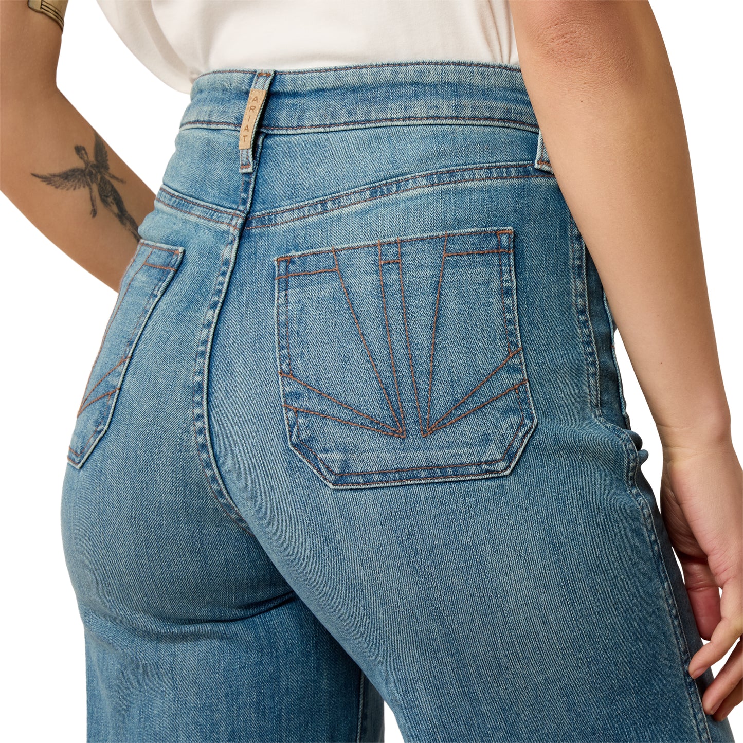 Ariat Ladies Ultra High Rise Mavis Delaware Wide Leg Jeans 10080875