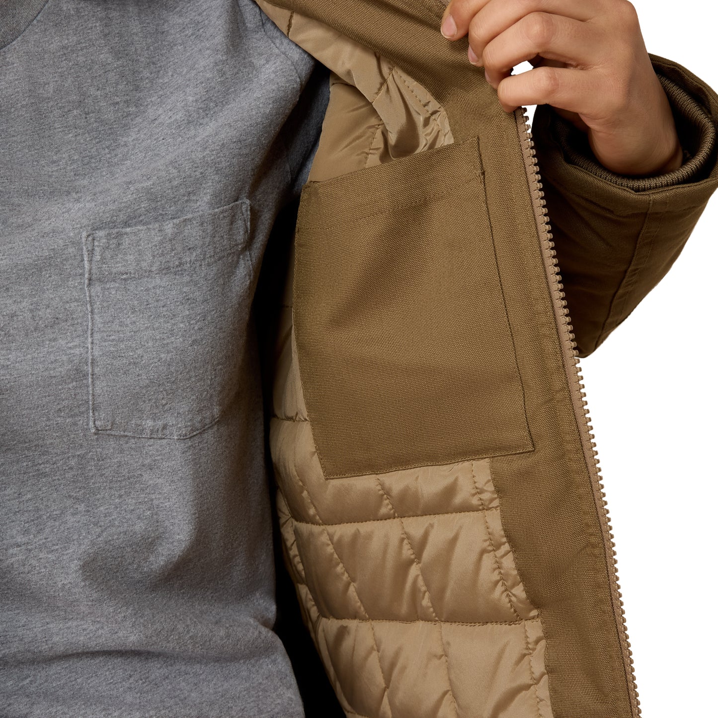 Ariat Ladies Rebar Khaki DuraCanvas Insulated Jacket 10079034