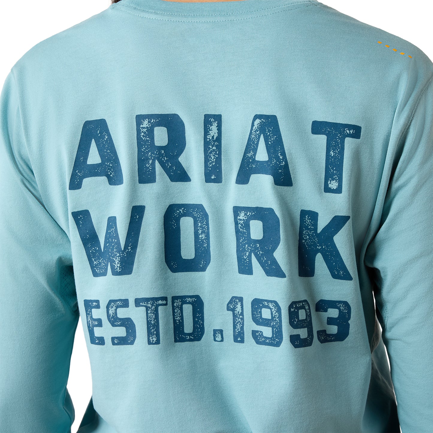 Ariat Ladies Rebar Cameo Blue Workman EST 1993 T-Shirt 10079111