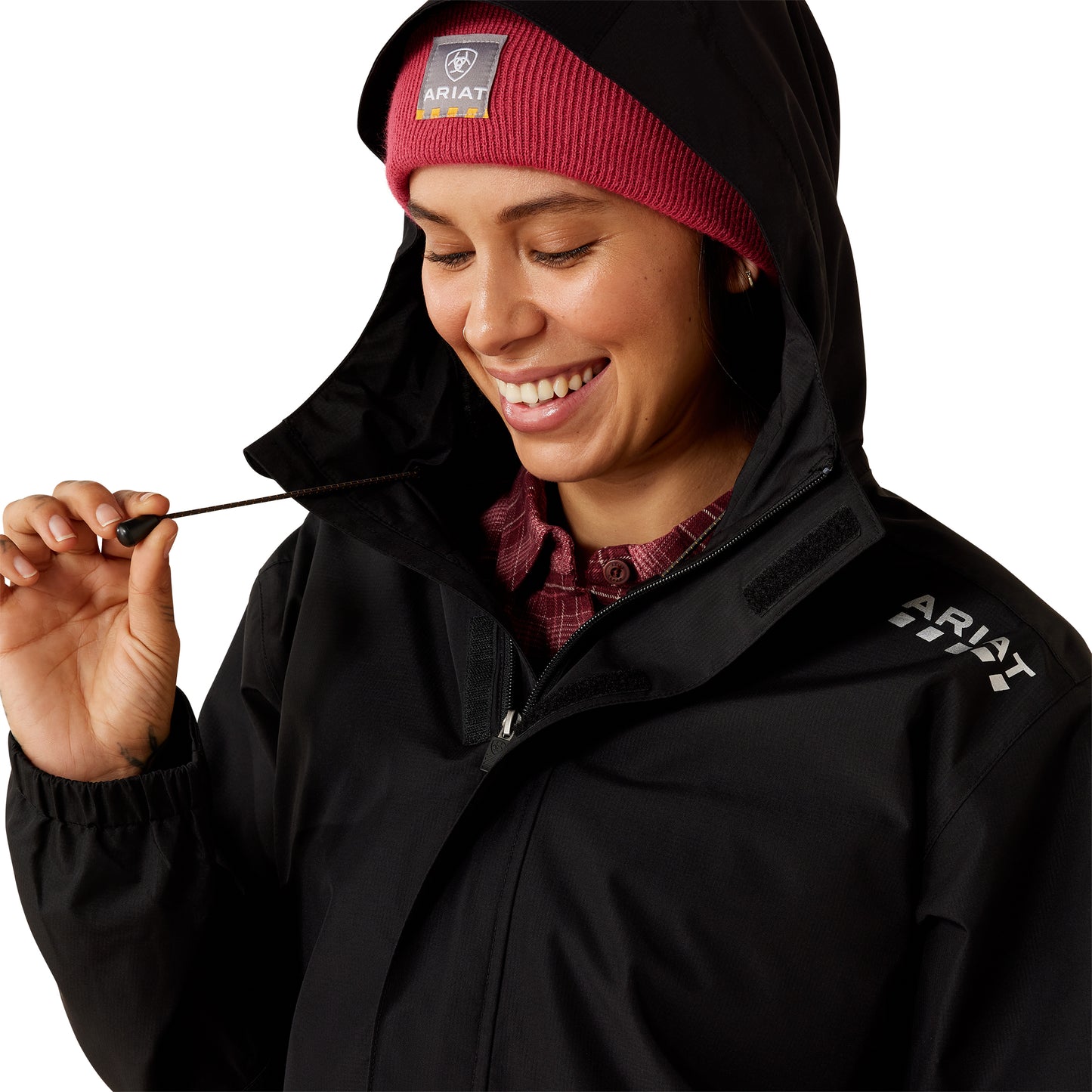 Ariat Ladies Rebar Black Stormshell Waterproof Jacket 10079150
