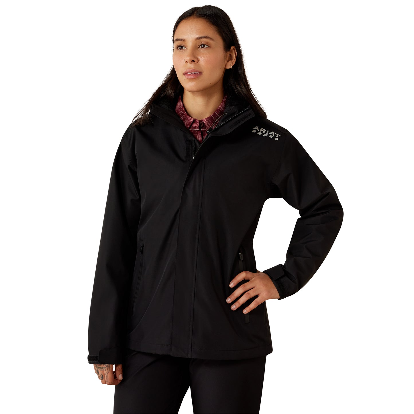 Ariat Ladies Rebar Black Stormshell Waterproof Jacket 10079150