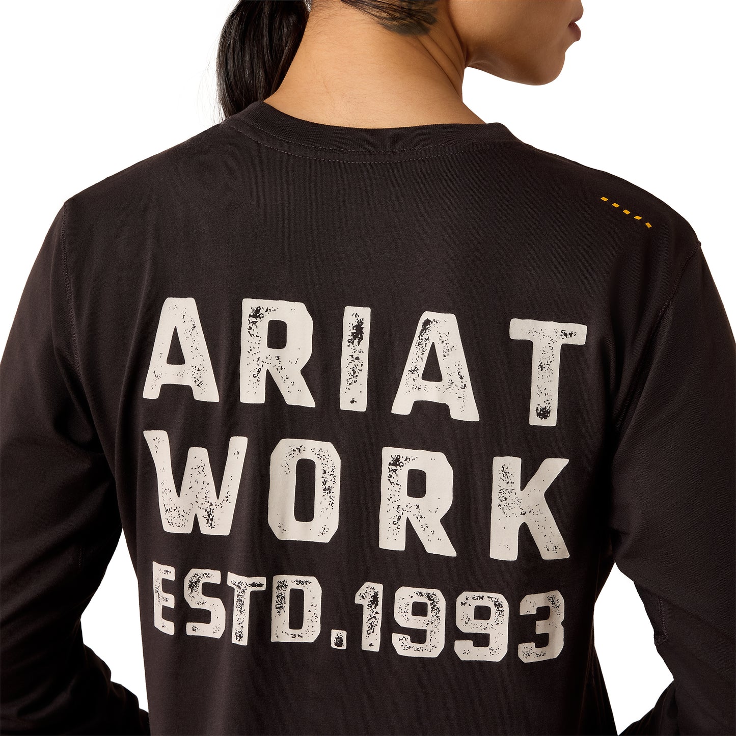 Ariat Ladies Rebar Espresso Brown Workman EST 1993 T-Shirt 10079175