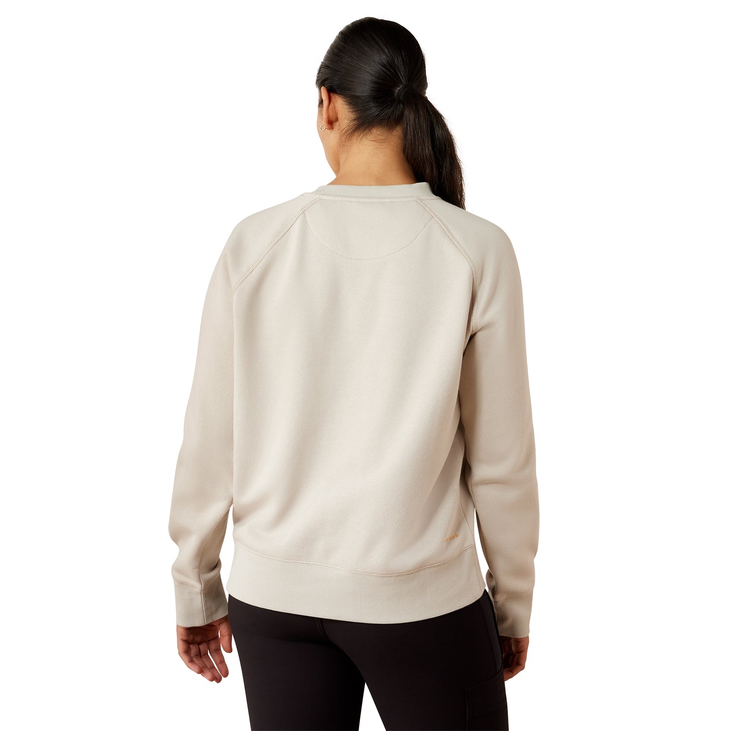 Ariat Ladies Rebar Silver Grey Heather Lightweight Fleece Sweatshirt 10079783