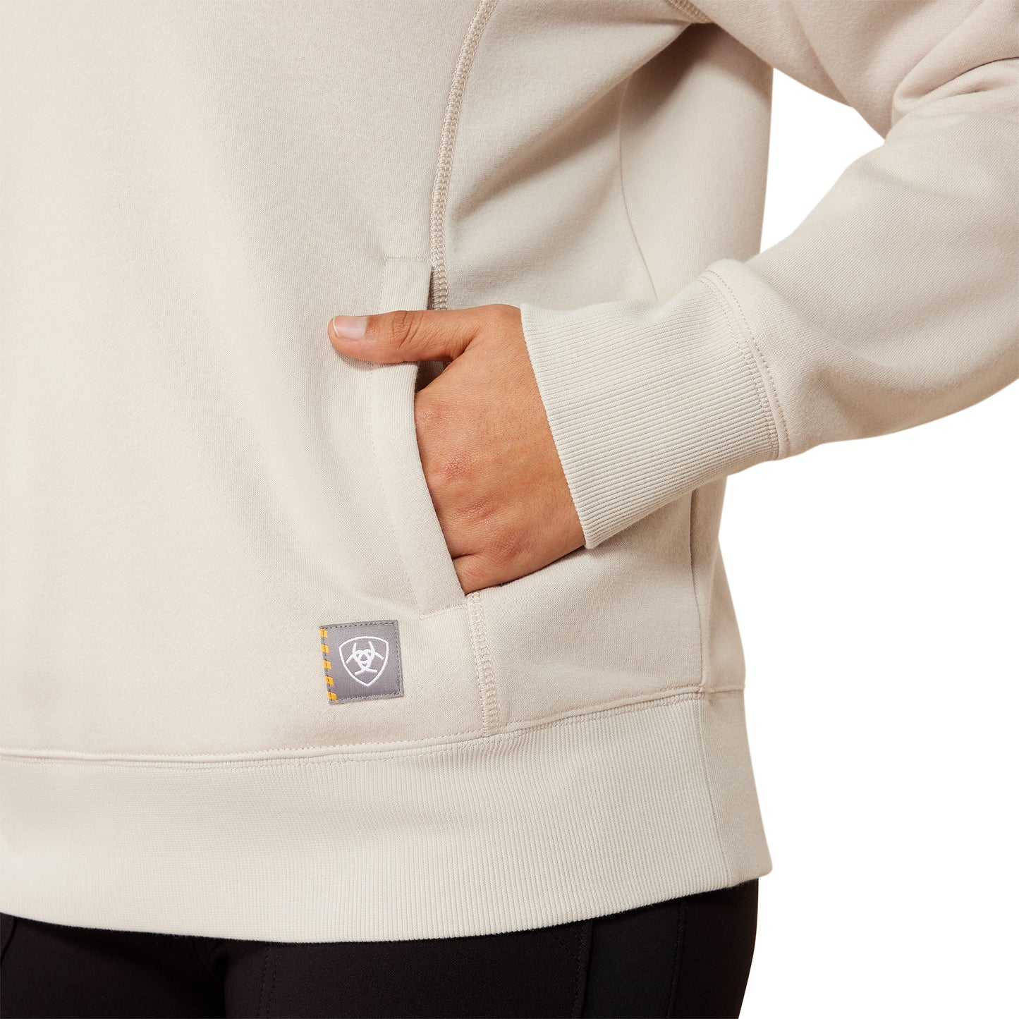 Ariat Ladies Rebar Silver Grey Heather Lightweight Fleece Sweatshirt 10079783