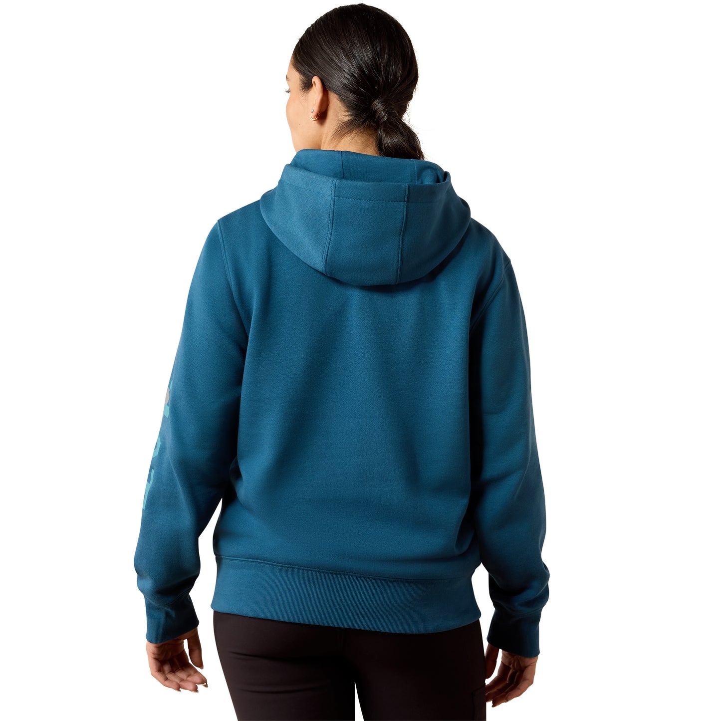 Ariat Ladies Rebar Lightweight Logo 1/2 Zip Deep Dive Hoodie 10082242