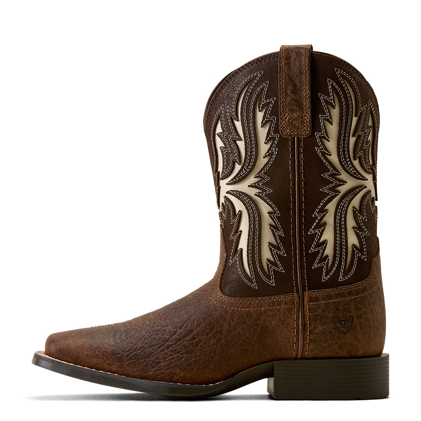 Ariat Youth Driftwood Earth Wide Square Toe Western Boot 10080273