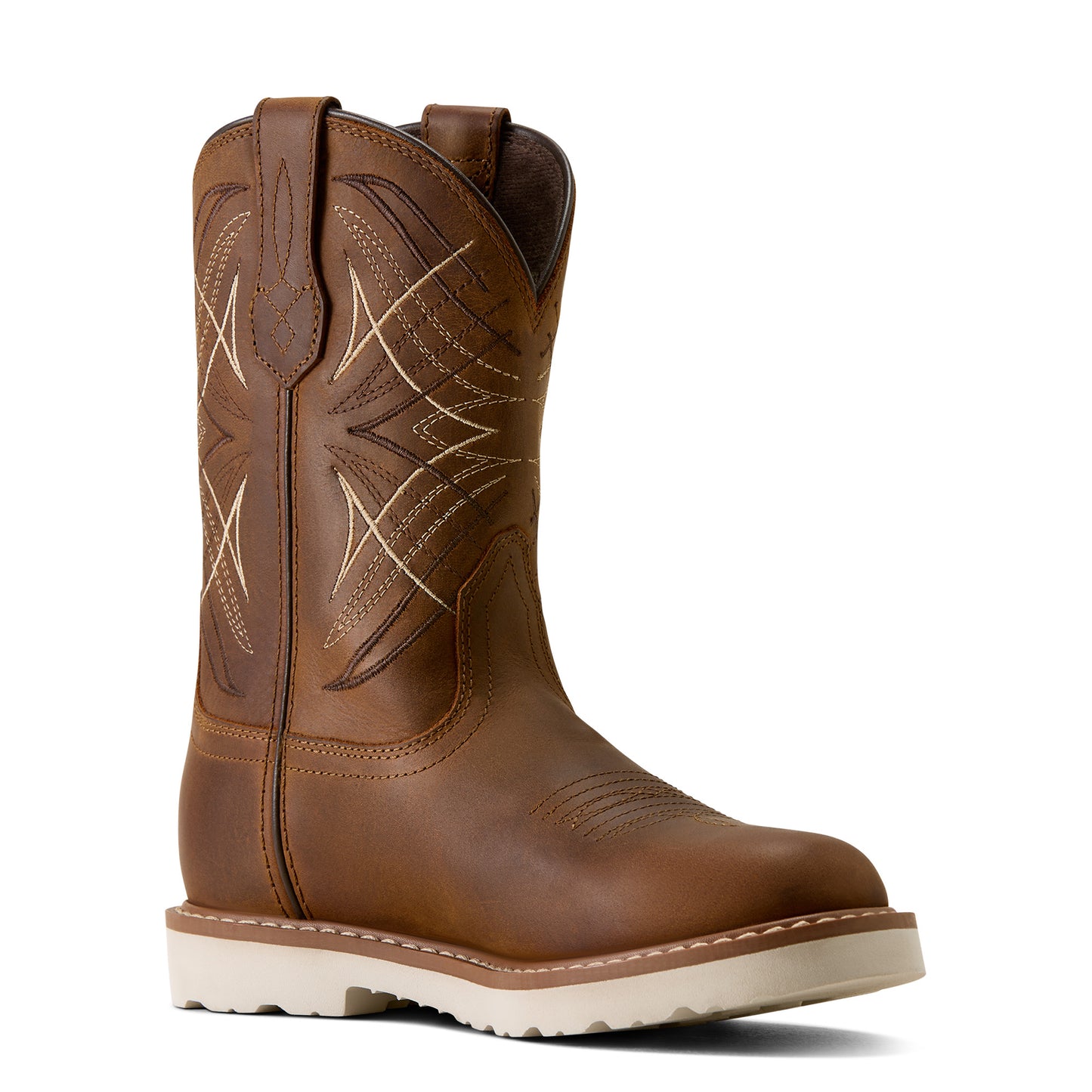 Ariat Youth Activate Distressed Brown Round Toe Western Boot 10080485