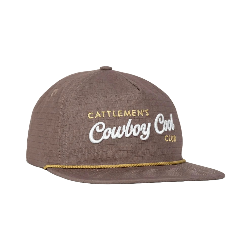 Cowboy Cool Cattlemen's Club Pebble Brown Baseball Cap H712