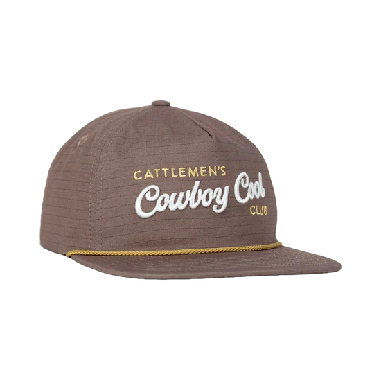 Cowboy Cool Cattlemen's Club Pebble Brown Baseball Cap H712