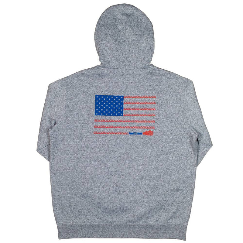 Hooey® Men's Liberty Roper American Flag Grey Hoodie HH1208GY