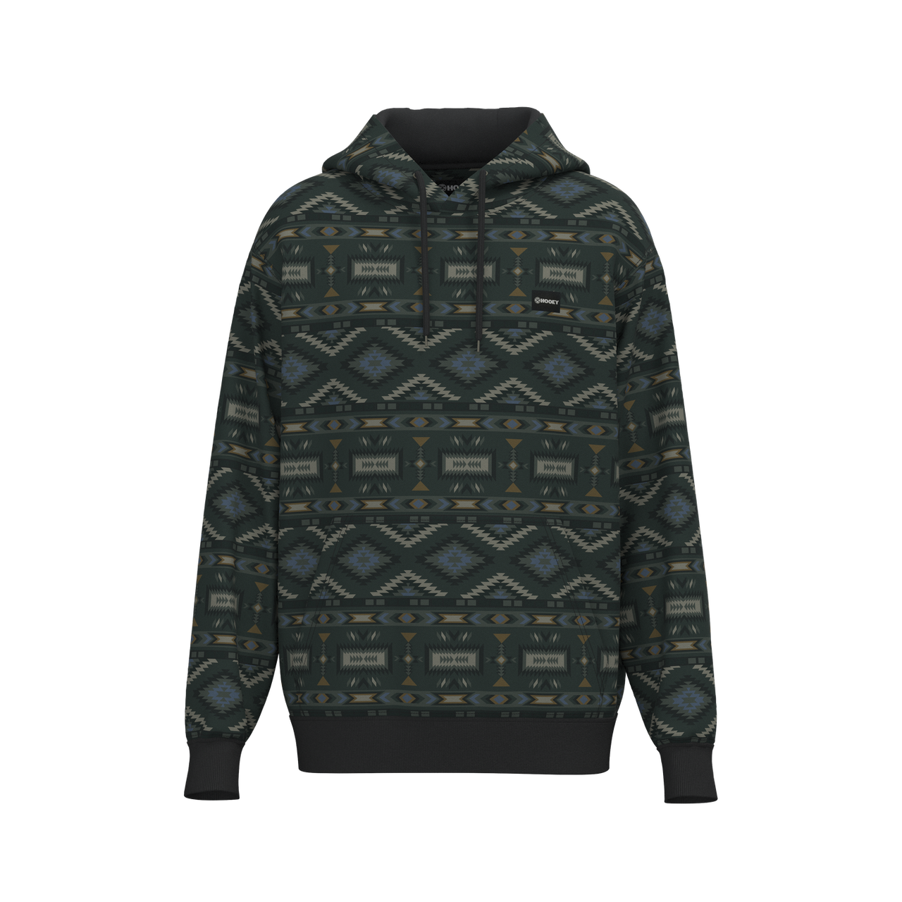 Hooey Men's Legendary Phantom Black Aztec Print Hoodie HH1333BKAZ
