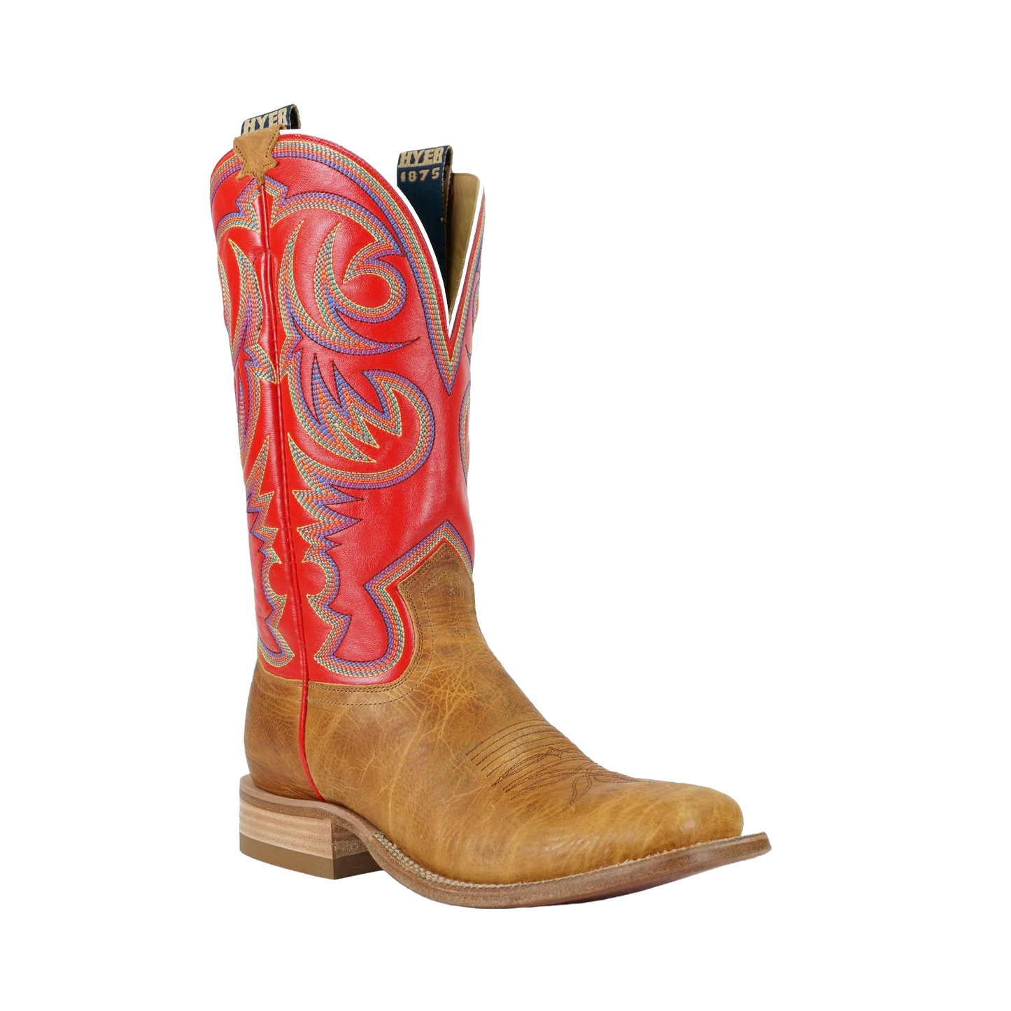 HYER Men's Sawyer Vintage Red Leather Western Boot HM11007