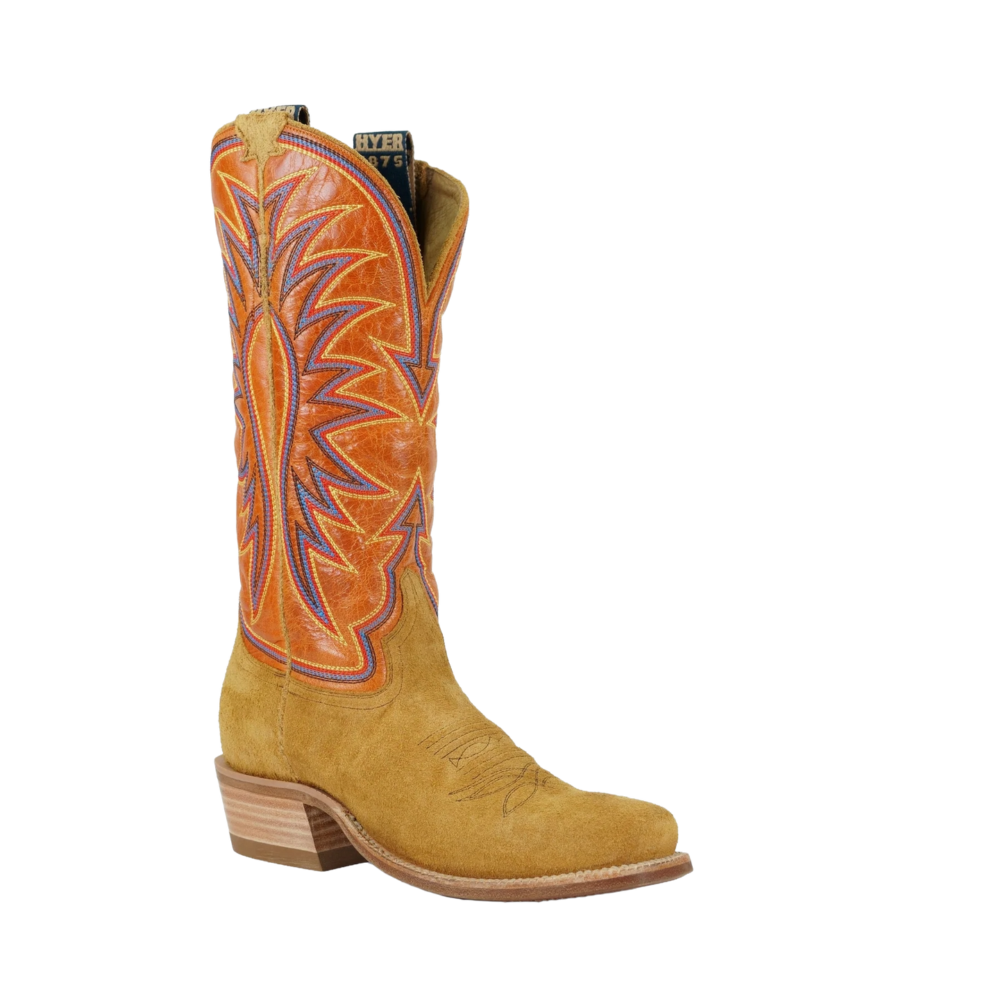 HYER Men's Spearville Vintage Tangerine & Bronze Western Boot HM12012