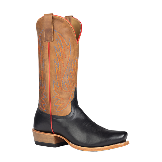 Horse Power Men's Copper Mad Cat & Black Leather Western Boots HP9542