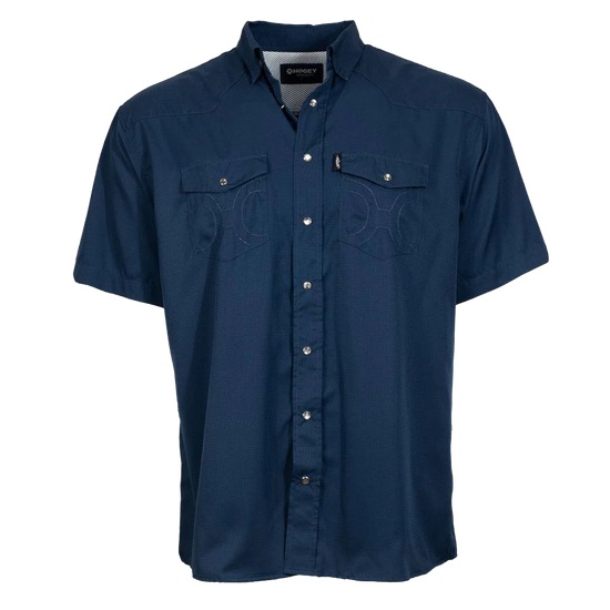Hooey Men's Sol Woven Navy Pearl Snap Shirt HT1623NV