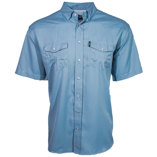 Hooey Men's Sol Ashley Blue Pearl Snap Shirt HT1660LTBL