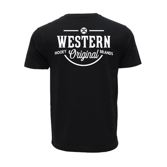 Hooey Men's Western OG Logo Black Short Sleeve T-Shirt HT1711BK