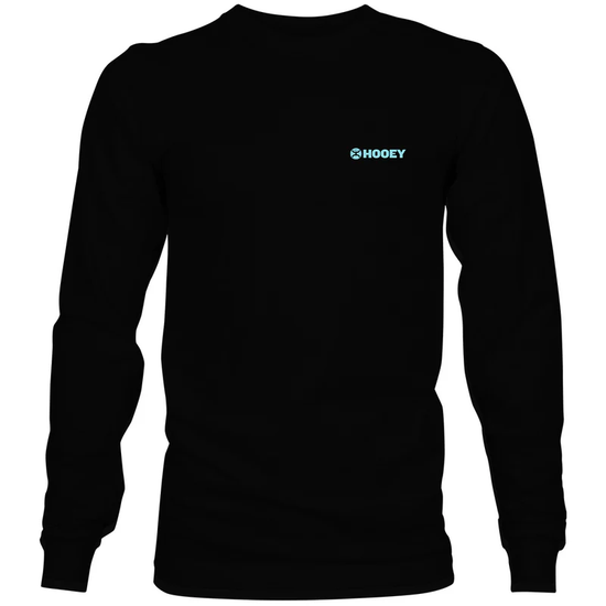 Hooey Men's Pro Rodeo Graphic Black Long Sleeve T-Shirt HT1736BK