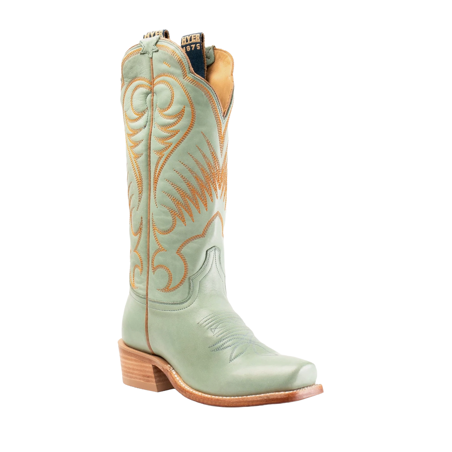 HYER Ladies Leawood Robins Egg Blue Leather Western Boot HW42010