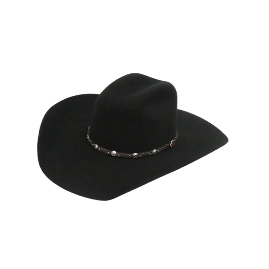 Justin® 2X Buster Premium Wool Black Felt Cowboy Hat JF0230BUST44-BLK