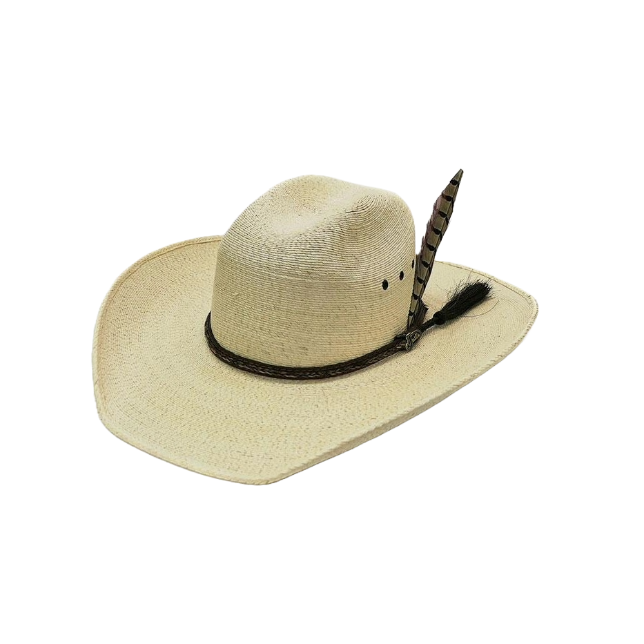 Justin Youth Buckhorn Genuine Mexican Palm Straw Cowboy Hat