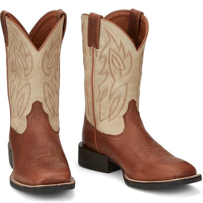 Justin Men's Canter Bone Brown Western Boots SE7511