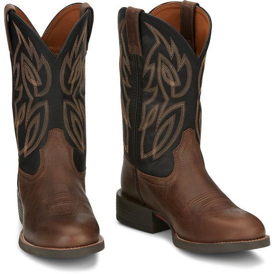 Justin Men's Rendon Black Cowhide Western Boots SE7531