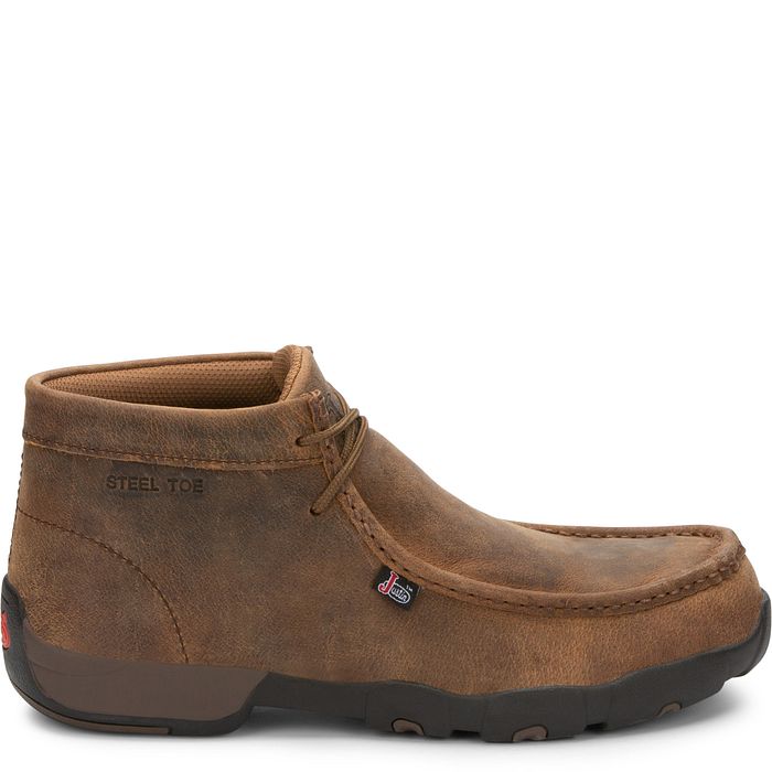 Justin Men's Original Cappie Steel Toe Casual Work Boot 235