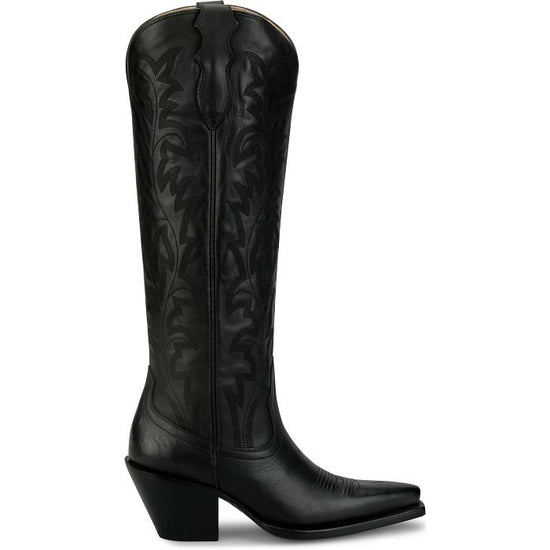 Justin Ladies Rumor Black Leather Tall Western Boot RML479