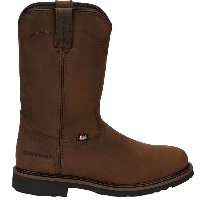 Justin Men's Drywall Whiskey Brown Cowhide Leather Work Boots SE4960