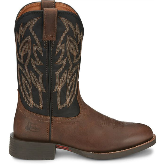 Justin Men's Rendon Black Cowhide Western Boots SE7531