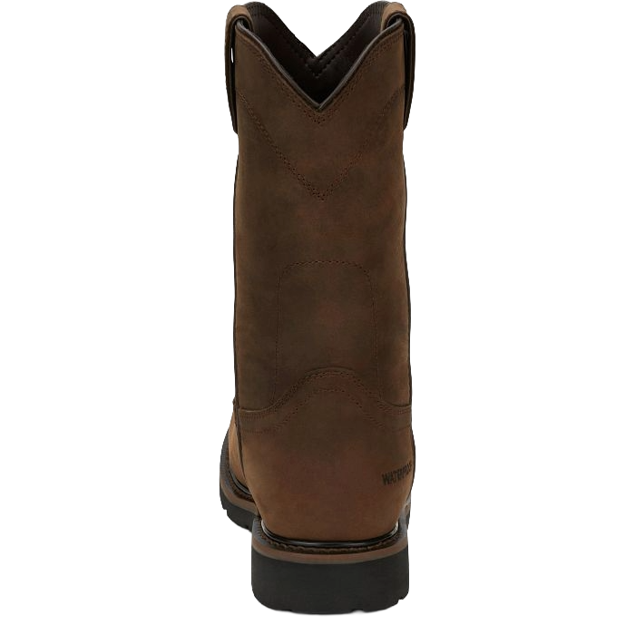 Justin Men's Drywall Whiskey Brown Cowhide Leather Work Boots SE4960