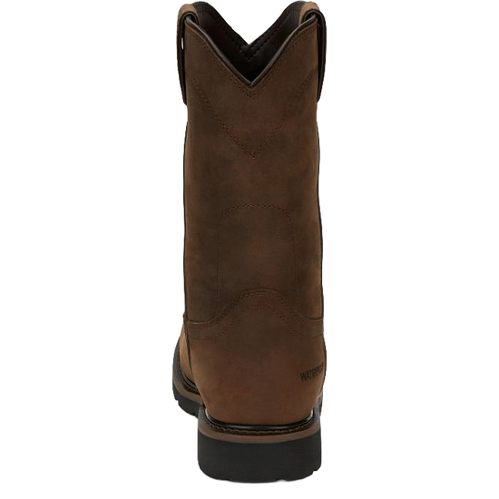 Justin Men's Drywall Whiskey Brown Cowhide Leather Work Boots SE4960