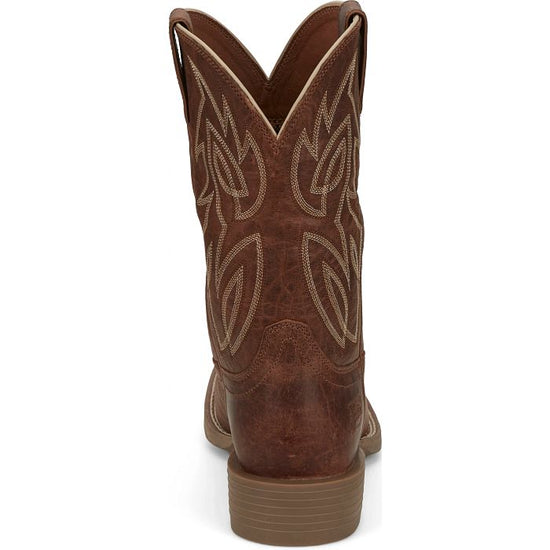 Justin Men's Canter Amber Brown Water Buffalo Western Boots SE7516