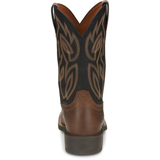 Justin Men's Rendon Black Cowhide Western Boots SE7531