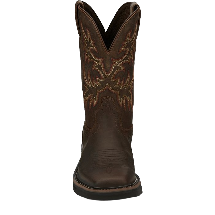 Justin Men's Driller Dark Brown Water Buffalo Steel Toe Work Boots SE4682