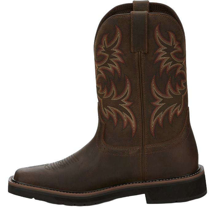 Justin Men's Driller Dark Brown Water Buffalo Steel Toe Work Boots SE4682