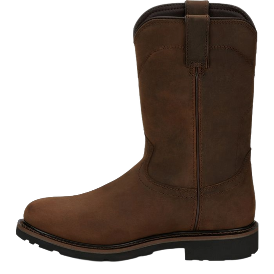 Justin Men's Drywall Whiskey Brown Cowhide Leather Work Boots SE4960