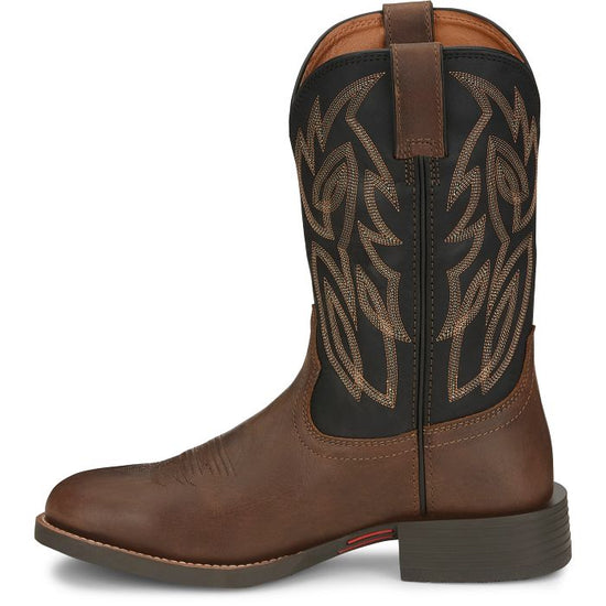 Justin Men's Rendon Black Cowhide Western Boots SE7531