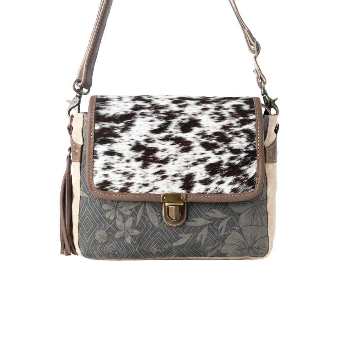 Myra Ladies Meadowhide Western Brown Hairon Shoulder Bag S-14808