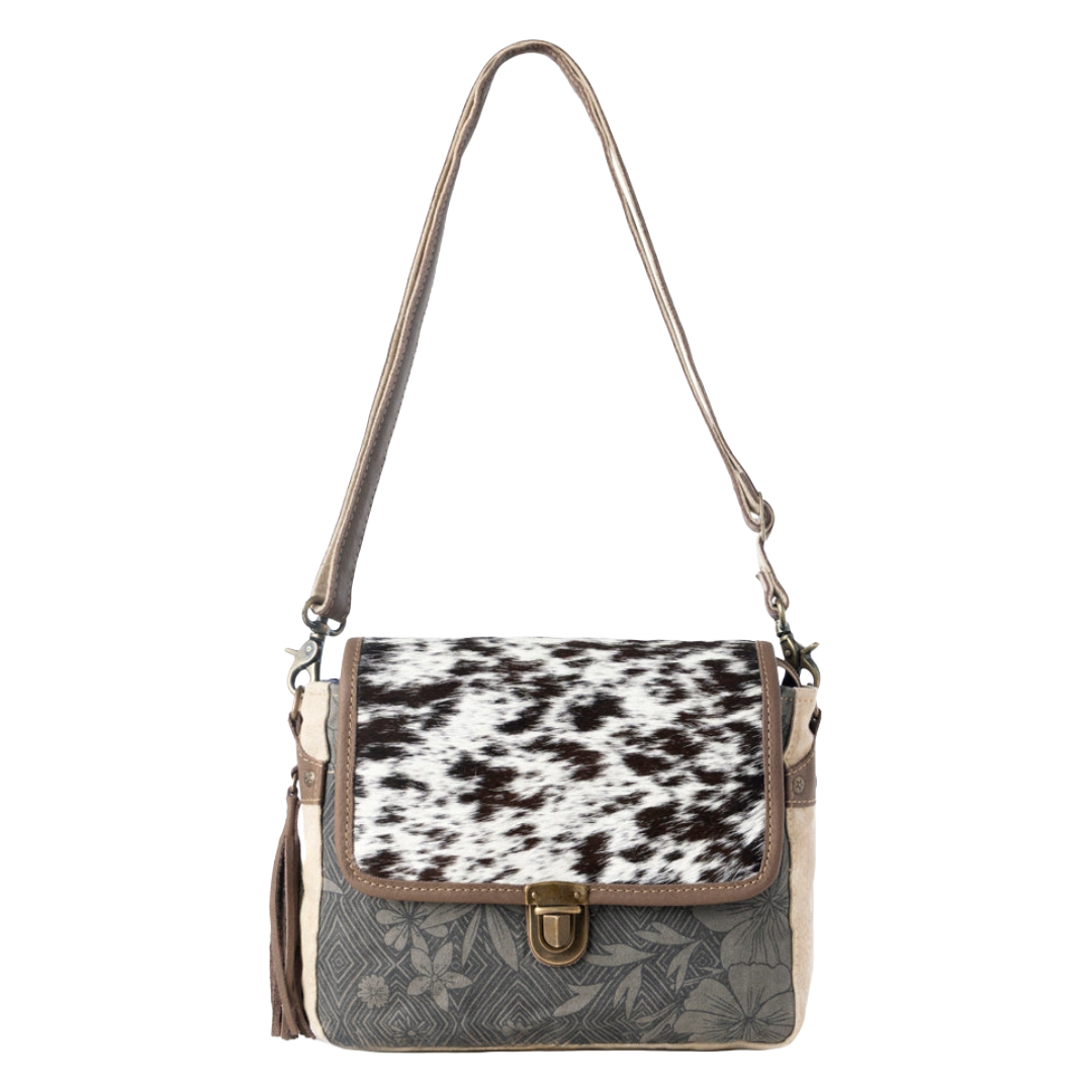 Myra Ladies Meadowhide Western Brown Hairon Shoulder Bag S-14808