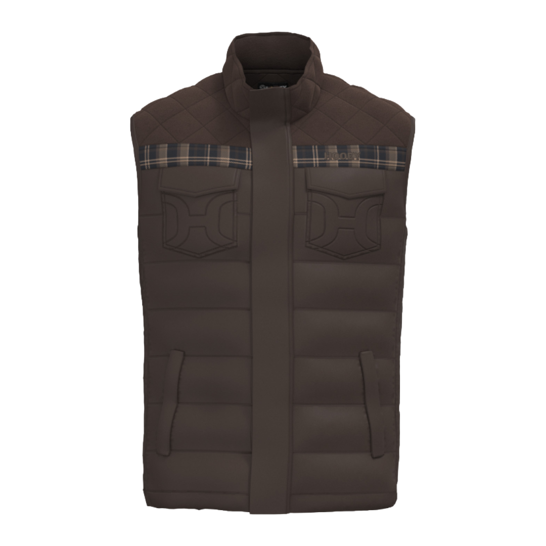 Hooey Men's Banff Dark Brown Vest HV2617DKBR