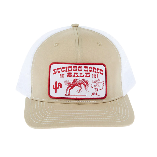 Cactus Alley Hat Co. Men's Bucking Horse Khaki Snapback Hat KW112-P158